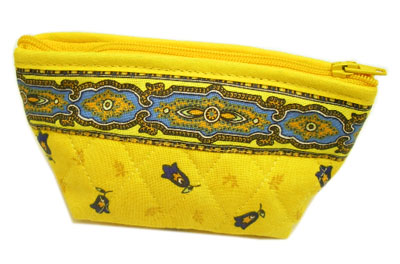 Provencal fabric coin purse (Marat d'Avignon / tradition. yellow - Click Image to Close